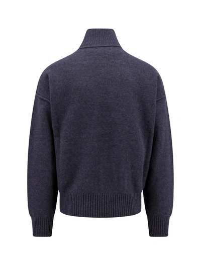 Shop Ami Alexandre Mattiussi Ami Paris Sweater In Grey