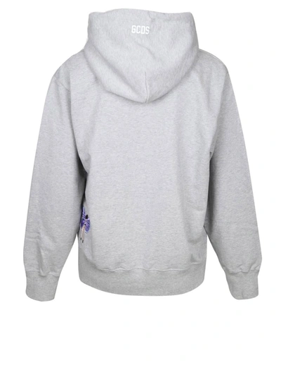Shop Gcds Cotton Sweatshirt In Grey