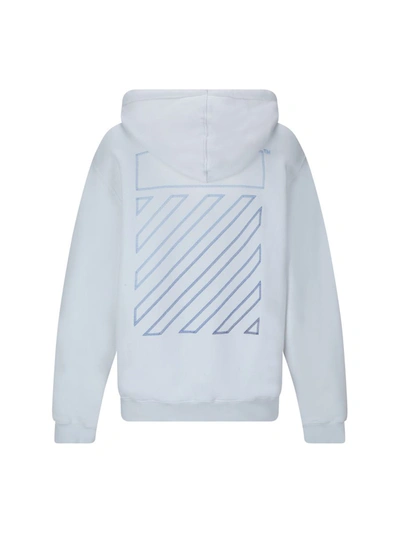 Shop Off-white Sweatshirts In White Blue