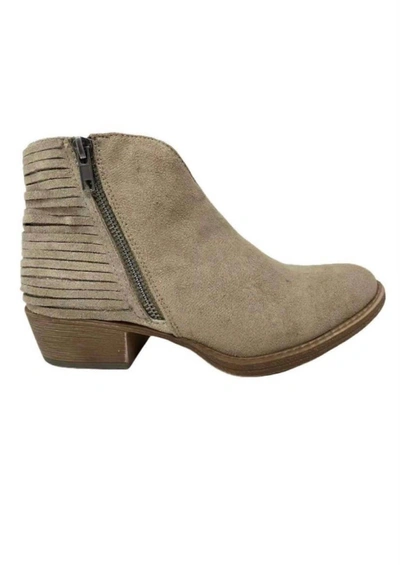 Shop Very G Diverse Booties In Taupe In Beige