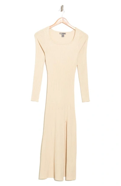 Love By Design Julia Ribbed Knit Maxi Dress In Sandshell