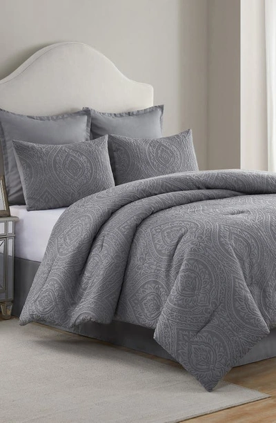 Shop Vcny Home Damask Bedding Set In Grey