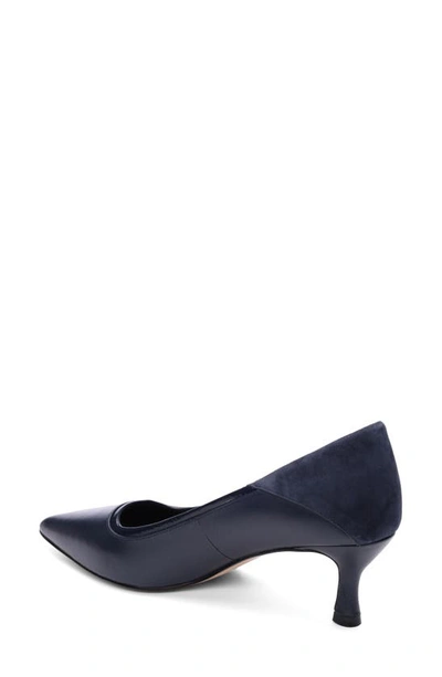 Shop Sanctuary Perk Pointed Toe Pump In Carbon Navy