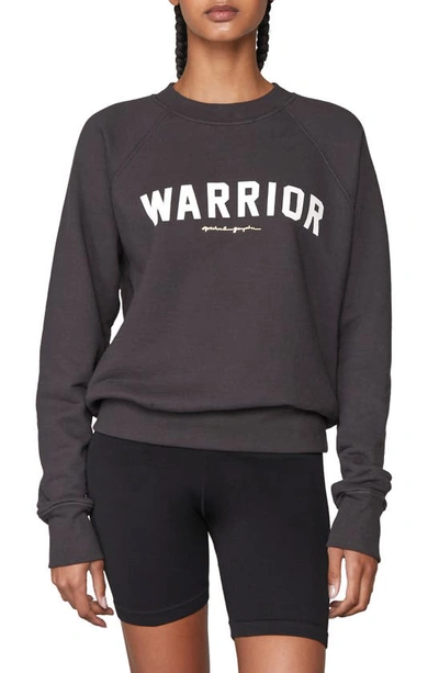 Shop Spiritual Gangster Warrior Bridget Cotton Sweatshirt In Vintage Black