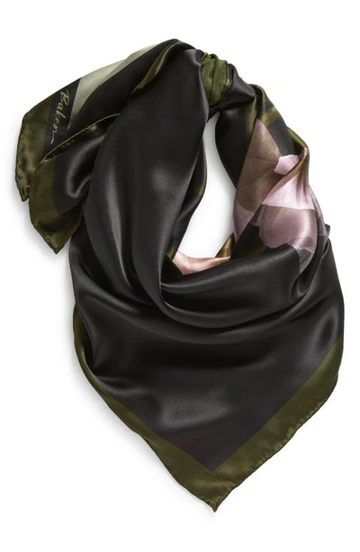 Shop Ted Baker Anikaay Silk Square Scarf In Black