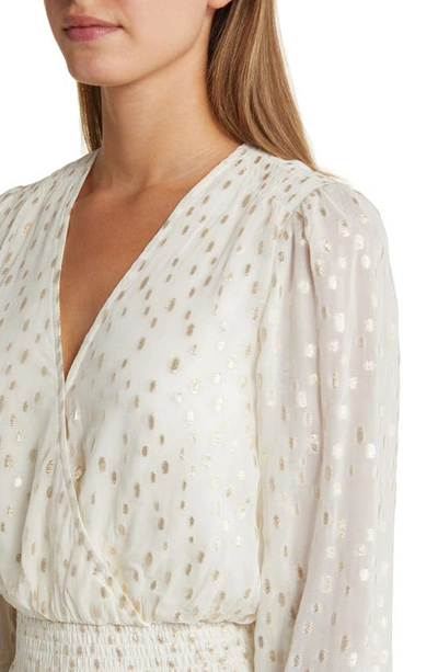 Lilly Pulitzer Cristiana Midi Dress In Coconut Metallic Clip Dobby