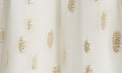 Lilly Pulitzer Cristiana Midi Dress In Coconut Metallic Clip Dobby