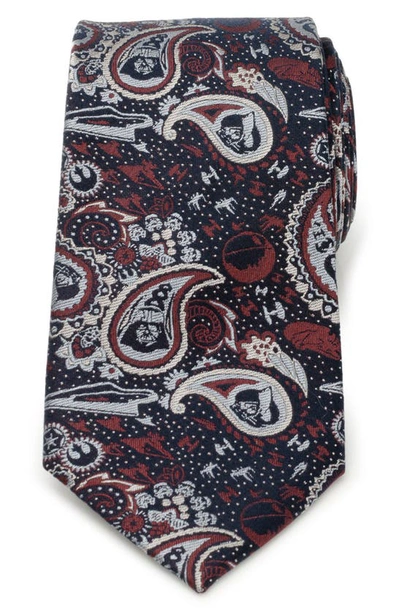 Shop Cufflinks, Inc . Star Wars™ Darth Vader Navy Paisley Silk Tie