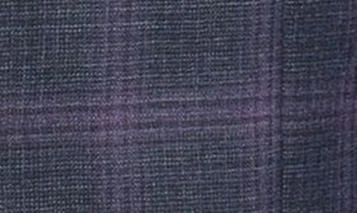 Shop Emporio Armani G Line Plaid Virgin Wool Sport Coat In Purple