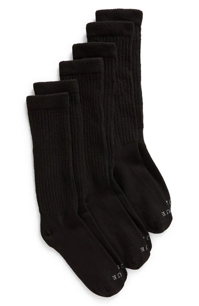 Shop Hue 3-pack Slouch Socks In Black Pack
