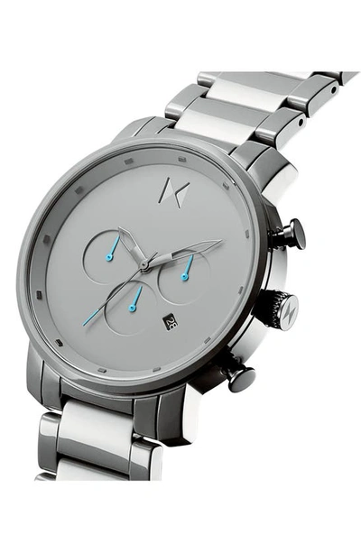 Shop Mvmt Watches Chrono Ceramic Bracelet Watch, 45mm In Gray