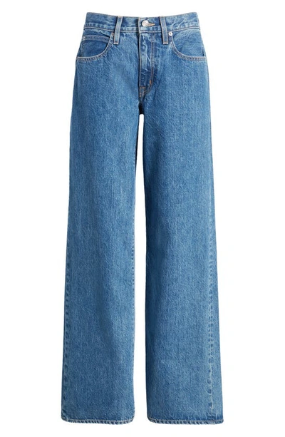Slvrlake Mica High Waist Wide Leg Organic Cotton Jeans In Sweet Memory