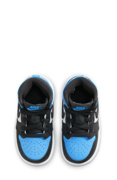 Shop Jordan Kids' Air  1 Retro High Top Sneaker In University Blue/ Black/ White