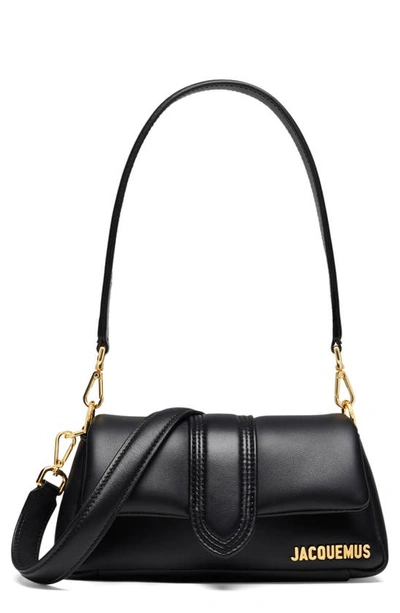 Jacquemus Womens Black Le Petit Bambino Puffy Leather Shoulder Bag In Black