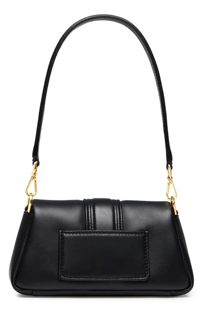 Jacquemus Womens Black Le Petit Bambino Puffy Leather Shoulder Bag In Black