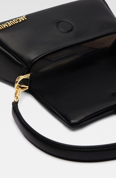 Jacquemus Womens Black Le Petit Bambino Puffy Leather Shoulder Bag In Black