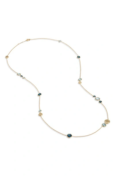 Marco Bicego 18k Yellow Gold Jaipur Mixed Blue Topaz Long Necklace, 34 In Yellow Gold