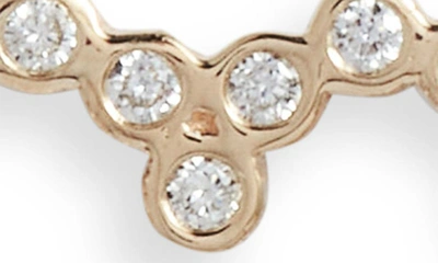 Zoë Chicco 14k Yellow Gold Bezel Diamonds Diamond Open Heart Pendant Necklace, 16-18 In 14k Yellow Gold