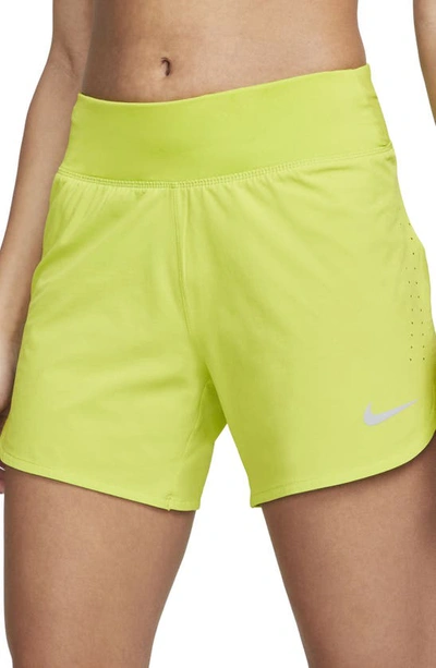 Nike Eclipse Running Shorts In Atomic Green