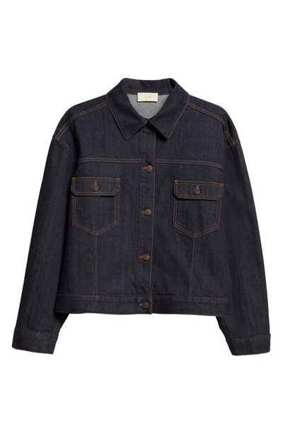 Shop The Row Ness Denim Trucker Jacket In Indigo