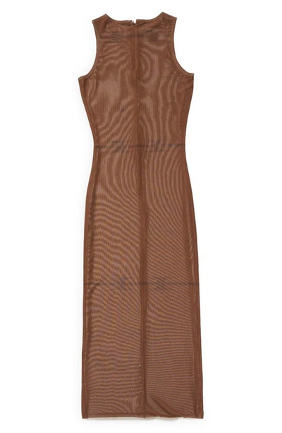 Shop Honor The Gift Sleeveless Mesh Dress In Brown