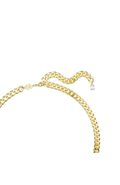 Swarovski Millenia Octagon Crystal Frontal Necklace In Green