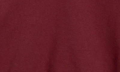 Shop Miles Baby Colorblock Stretch Organic Cotton Snap Placket Sweatshirt In Burgundy
