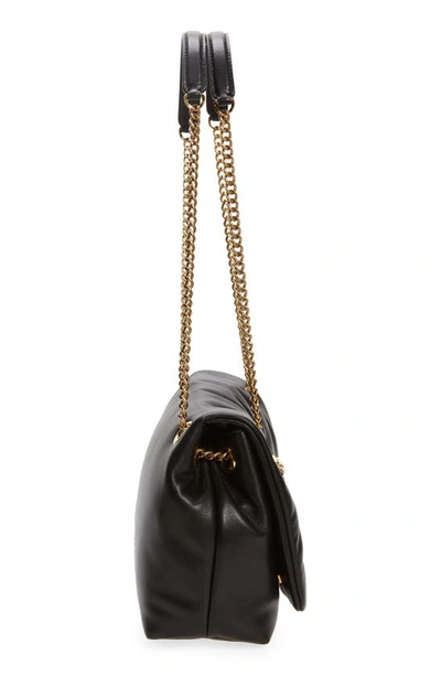 Shop Dolce & Gabbana Dolce&gabbana Devotion Leather Shoulder Bag In Black