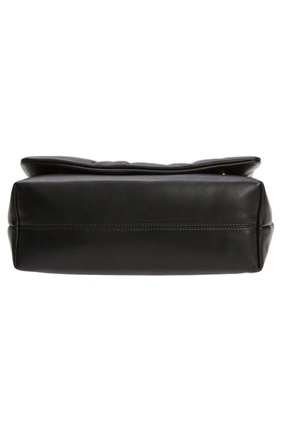 Shop Dolce & Gabbana Dolce&gabbana Devotion Leather Shoulder Bag In Black