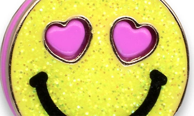 Charm It !® X Smiley® Kids' Glitter Face Charm In Gold