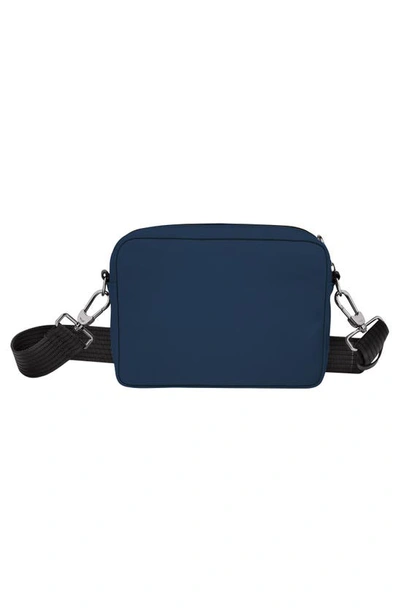 Longchamp Green District Camera Recycled Crossbody Bag In Navy