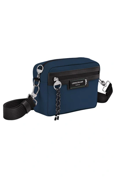 Longchamp Green District Camera Recycled Crossbody Bag In Navy