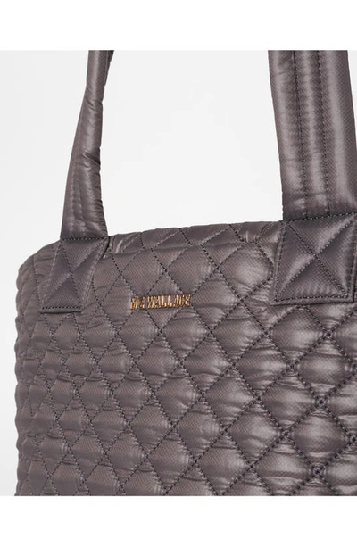 Mz Wallace Women's Small Metro Sequin-embellished Tote Deluxe In Medium Gray