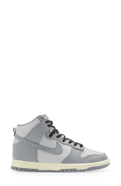 Nike Dunk High Basketball Sneaker In Grey Fog/ Particle Grey
