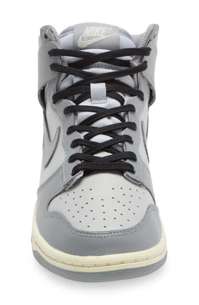 Shop Nike Dunk High Basketball Sneaker In Grey Fog/ Particle Grey