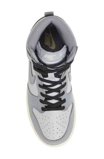 Shop Nike Dunk High Basketball Sneaker In Grey Fog/ Particle Grey