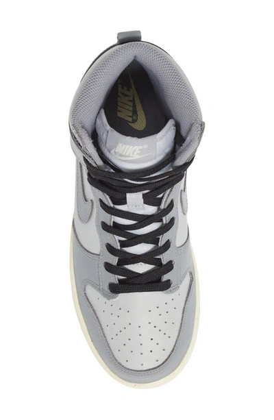Nike Dunk High Basketball Sneaker In Grey Fog/ Particle Grey