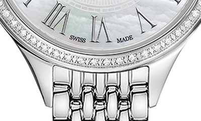 Balmain Women's Swiss  De  Diamond (1/4 Ct. T.w.) Stainless Steel Bracelet Watch 29mm In Stainless Steel