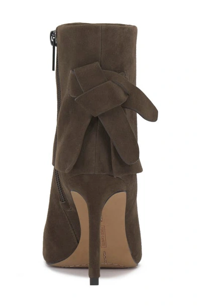 Vince Camuto Amesha Open Toe Bootie In Sable Brnlea