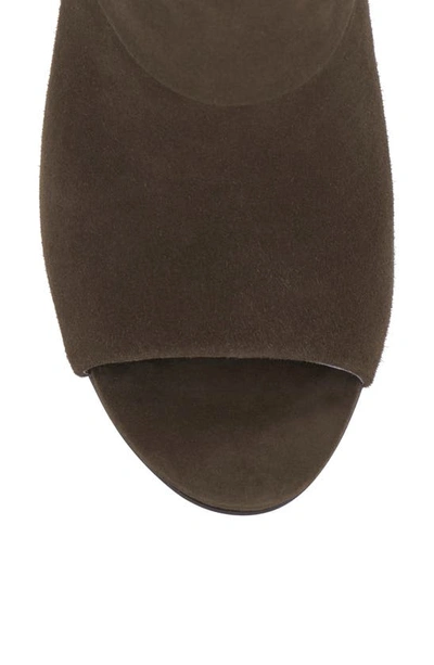 Vince Camuto Amesha Open Toe Bootie In Sable Brnlea