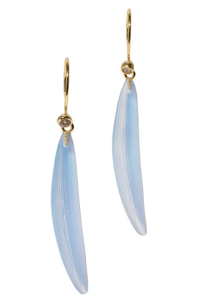 Shop Alexis Bittar Lucite® Sliver Drop Earrings In Opal