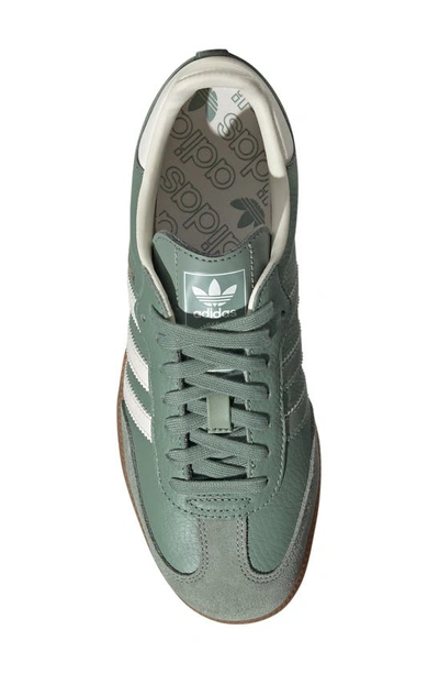 Shop Adidas Originals Gender Inclusive Samba Og Sneaker In Silver Green/chalk/gum 3