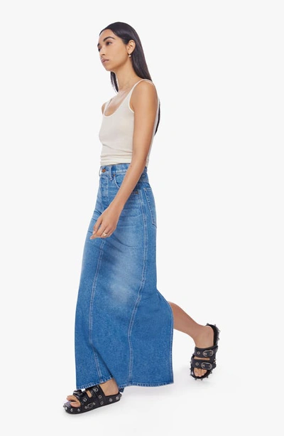 Shop Mother The Candy Stick Denim Maxi Skirt In Dine N Dash