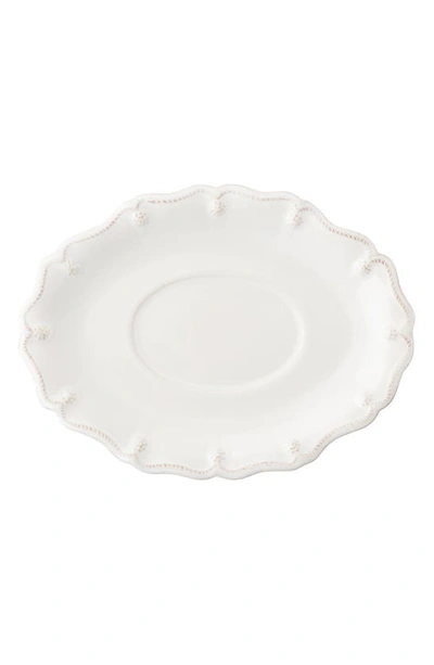Juliska Berry & Thread Sauce Boat & Stand In Whitewash