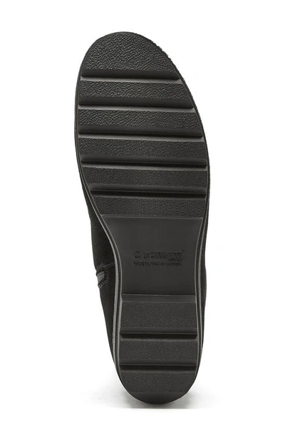 La Canadienne Vanilla Faux Shearling Waterproof Boot In Black