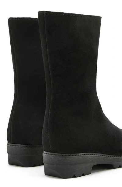 La Canadienne Vanilla Faux Shearling Waterproof Boot In Black