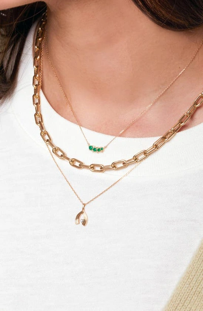 Shop Adina Reyter Oval Link Necklace In Yellow Gold