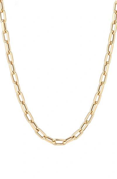 Shop Adina Reyter Oval Link Necklace In Yellow Gold