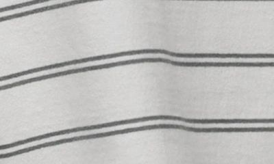 Shop Allsaints Underground Stripe Cotton Graphic T-shirt In Speckle Grey