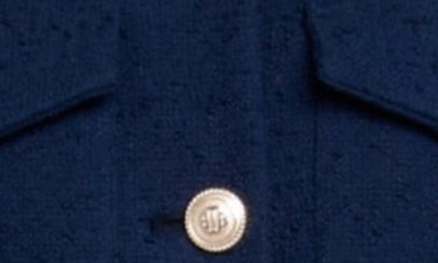 Shop Maje Marine Jacket In Blue